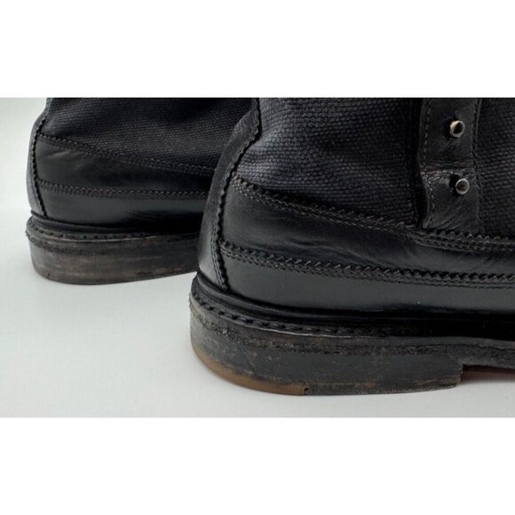 Vintage Cole Rood & Haan Co Black Leather Brogue Boots Studded Closure Men's 9.5 - Picture 8 of 13